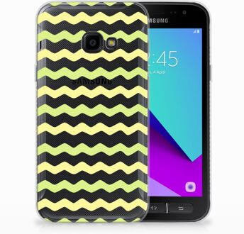 B2Ctelecom Samsung Galaxy Xcover 4 Uniek TPU Hoesje Waves Yellow