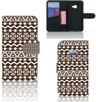 B2Ctelecom Samsung Galaxy Xcover 4 Uniek Wallet Book Case Hoesje Aztec Brown