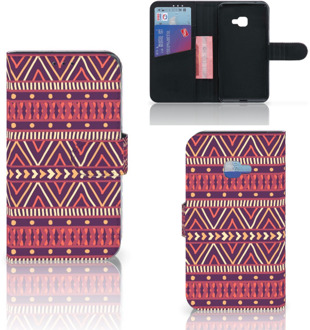 B2Ctelecom Samsung Galaxy Xcover 4 Uniek Wallet Book Case Hoesje Aztec Purple