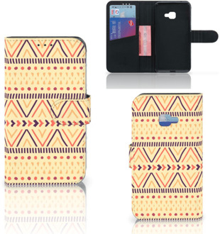 B2Ctelecom Samsung Galaxy Xcover 4 Uniek Wallet Book Case Hoesje Aztec Yellow