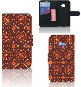 B2Ctelecom Samsung Galaxy Xcover 4 Uniek Wallet Book Case Hoesje Batik Brown