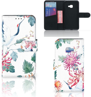 B2Ctelecom Samsung Galaxy Xcover 4 Uniek Wallet Book Case Hoesje Bird Flowers