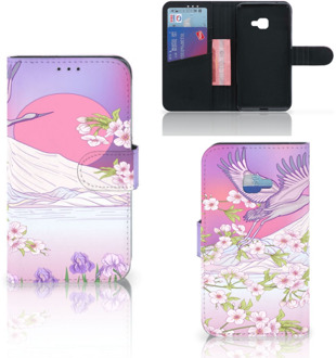 B2Ctelecom Samsung Galaxy Xcover 4 Uniek Wallet Book Case Hoesje Bird Flying