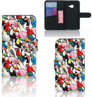 B2Ctelecom Samsung Galaxy Xcover 4 Uniek Wallet Book Case Hoesje Birds