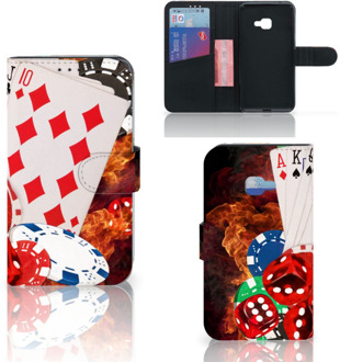 B2Ctelecom Samsung Galaxy Xcover 4 Uniek Wallet Book Case Hoesje Casino