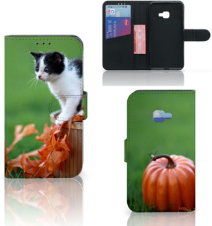 B2Ctelecom Samsung Galaxy Xcover 4 Uniek Wallet Book Case Hoesje Kitten