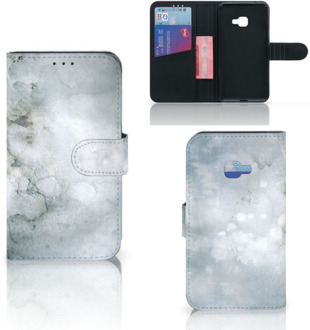 B2Ctelecom Samsung Galaxy Xcover 4 Uniek Wallet Book Case Hoesje Painting Grey