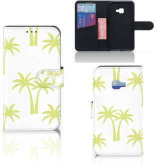 B2Ctelecom Samsung Galaxy Xcover 4 Uniek Wallet Book Case Hoesje Palmtrees