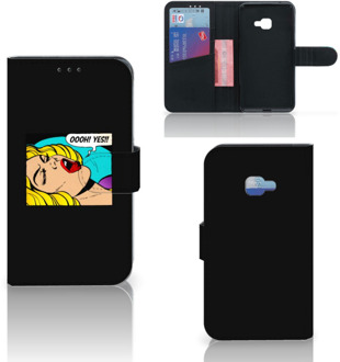 B2Ctelecom Samsung Galaxy Xcover 4 Uniek Wallet Book Case Hoesje Popart Oh Yes