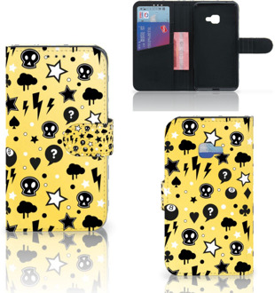 B2Ctelecom Samsung Galaxy Xcover 4 Uniek Wallet Book Case Hoesje Punk Yellow