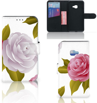 B2Ctelecom Samsung Galaxy Xcover 4 Uniek Wallet Book Case Hoesje Roses