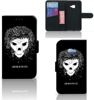 B2Ctelecom Samsung Galaxy Xcover 4 Uniek Wallet Book Case Hoesje Skull Hair