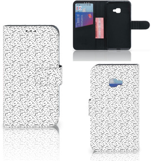 B2Ctelecom Samsung Galaxy Xcover 4 Uniek Wallet Book Case Hoesje Stripes Dots