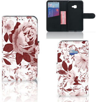 B2Ctelecom Samsung Galaxy Xcover 4 Uniek Wallet Book Case Hoesje Watercolor Flowers