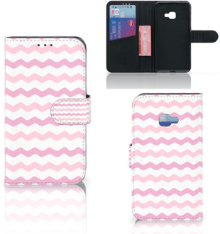 B2Ctelecom Samsung Galaxy Xcover 4 Uniek Wallet Book Case Hoesje Waves Roze