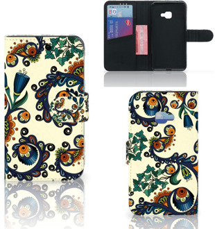 B2Ctelecom Samsung Galaxy Xcover 4 Wallet Book Case Hoesje Design Barok Flower