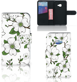 B2Ctelecom Samsung Galaxy Xcover 4 Wallet Book Case Hoesje Design Dogwood Flowers