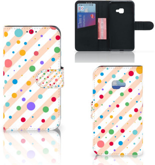 B2Ctelecom Samsung Galaxy Xcover 4 Wallet Book Case Hoesje Design Dots