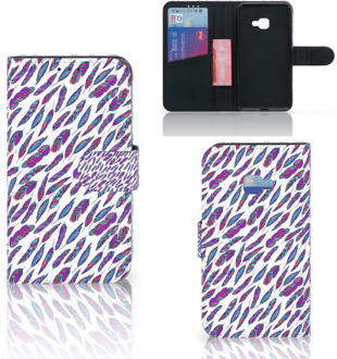 B2Ctelecom Samsung Galaxy Xcover 4 Wallet Book Case Hoesje Design Feathers Color