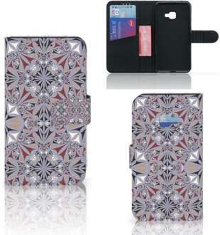 B2Ctelecom Samsung Galaxy Xcover 4 Wallet Book Case Hoesje Design Flower Tiles