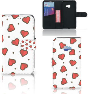 B2Ctelecom Samsung Galaxy Xcover 4 Wallet Book Case Hoesje Design Hearts