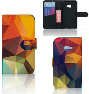 B2Ctelecom Samsung Galaxy Xcover 4 Wallet Book Case Hoesje Design Polygon Color