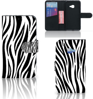 B2Ctelecom Samsung Galaxy Xcover 4 Wallet Book Case Hoesje Design Zebra