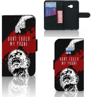 B2Ctelecom Samsung Galaxy Xcover 4 Wallet Book Case Hoesje Design Zombie Blood