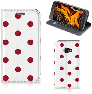 B2Ctelecom Samsung Galaxy Xcover 4s Flip Style Cover Cherries