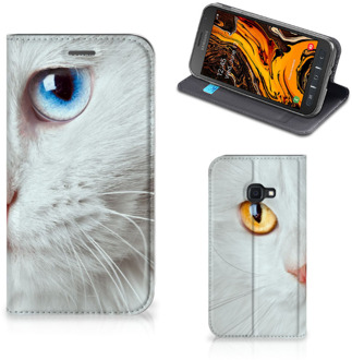 B2Ctelecom Samsung Galaxy Xcover 4s Hoesje maken Witte Kat