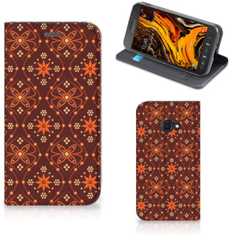 B2Ctelecom Samsung Galaxy Xcover 4s Hoesje met Magneet Batik Brown