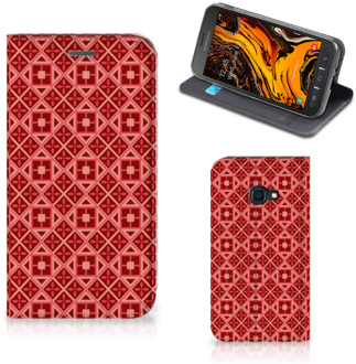 B2Ctelecom Samsung Galaxy Xcover 4s Hoesje met Magneet Batik Red