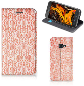 B2Ctelecom Samsung Galaxy Xcover 4s Hoesje met Magneet Pattern Orange