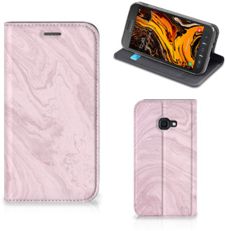 B2Ctelecom Samsung Galaxy Xcover 4s Standcase Marble Roze