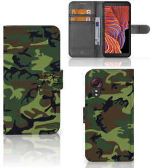 B2Ctelecom Samsung Galaxy Xcover 5 Portemonnee hoesje Army Dark