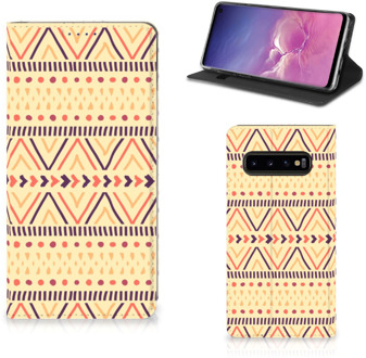 B2Ctelecom Samsung S10 Flipcase Aztec Yellow