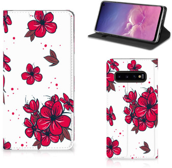 B2Ctelecom Samsung S10 HoesjeDesign Blossom Red