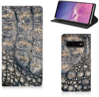 B2Ctelecom Samsung S10 Smart Cover Krokodillenprint