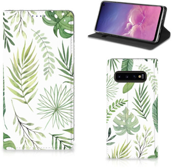 B2Ctelecom Samsung S10 Smart Cover Leaves