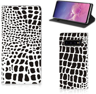 B2Ctelecom Samsung S10 Stand Case Slangenprint