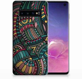 B2Ctelecom Samsung S10 TPU Siliconen Hoesje Design Aztec