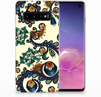 B2Ctelecom Samsung S10 TPU Siliconen Hoesje Design Barok Flower