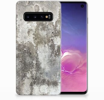 B2Ctelecom Samsung S10 TPU Siliconen Hoesje Design Beton