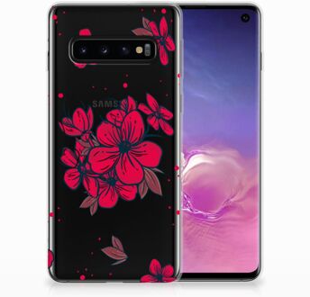 B2Ctelecom Samsung S10 TPU Siliconen Hoesje Design Blossom Red