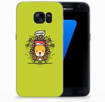 B2Ctelecom Samsung S7 Hoesje Design Doggy Biscuit