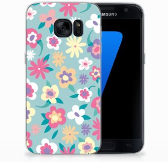 B2Ctelecom Samsung S7 Hoesje Design Flower Power