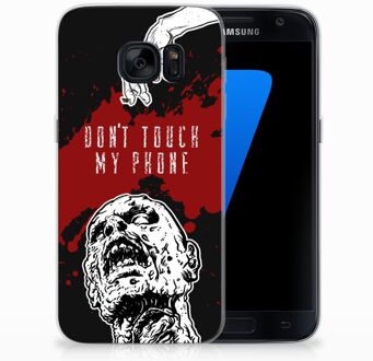 B2Ctelecom Samsung S7 Siliconen Backcase Design Zombie Blood