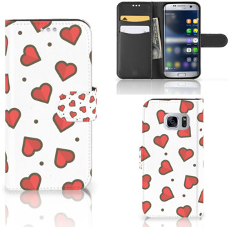 B2Ctelecom Samsung S7 Telefoonhoesje Design Hearts