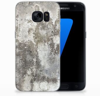 B2Ctelecom Samsung S7 TPU Siliconen Hoesje Design Beton