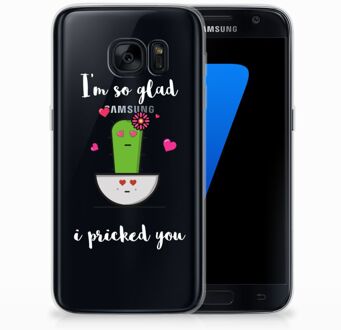 B2Ctelecom Samsung S7 TPU Siliconen Hoesje Design Cactus Glad